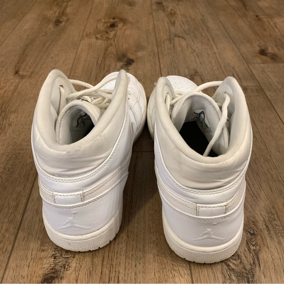 Nike Jordan 1 Retro Mid White size 11 - Picture 5 of 8